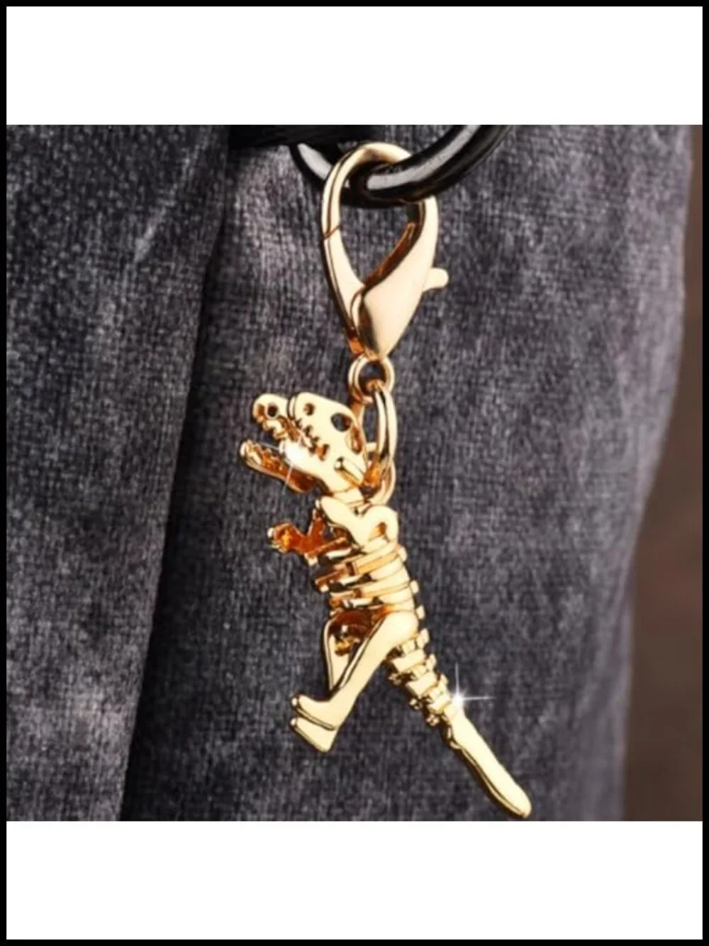 Gold Purse Chain Bag Charm with Double-Spring Clasp - Shoulder Strap Extender